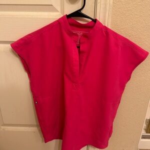 Figs XXS women’s shocking pink Rafaela oversized scrub top